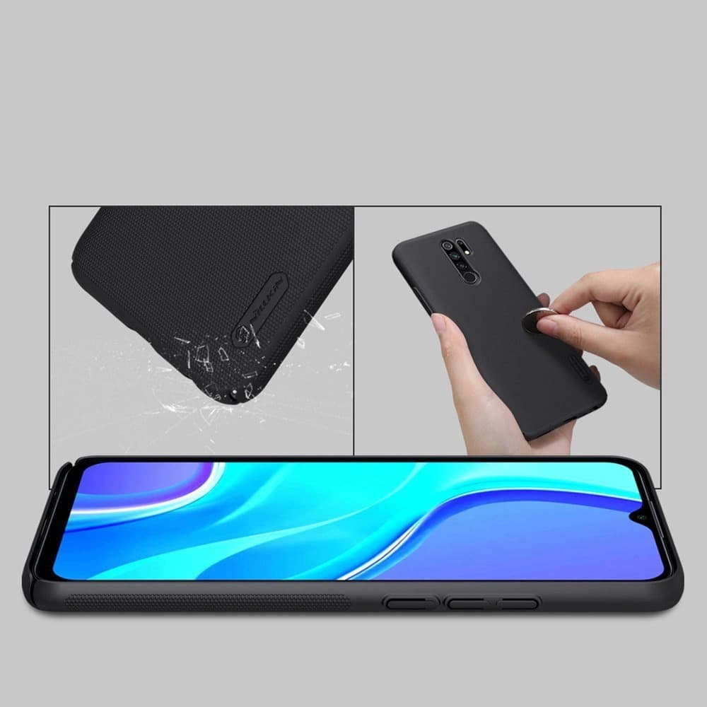 Nillkin Tasche Super Frosted Shield Redmi 9/9 Prime Schwarz - 3