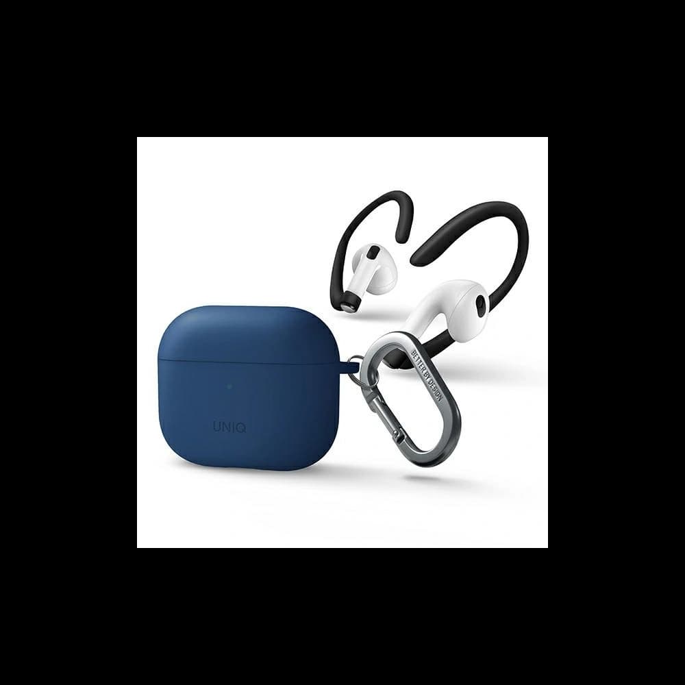 UNIQ Nexo Apple AirPods 3 + Ear Hooks Silicone blue - 1