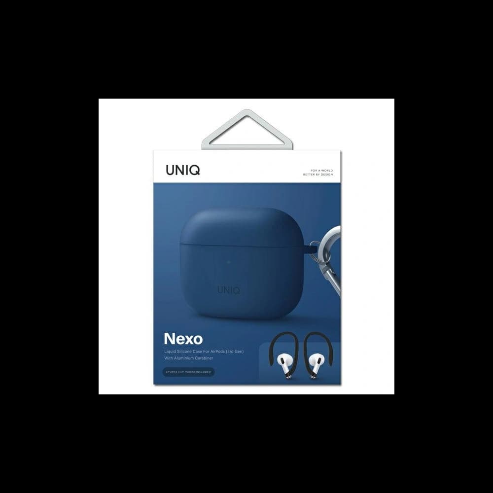UNIQ Nexo Apple AirPods 3 + Ear Hooks Silicone blue - 5