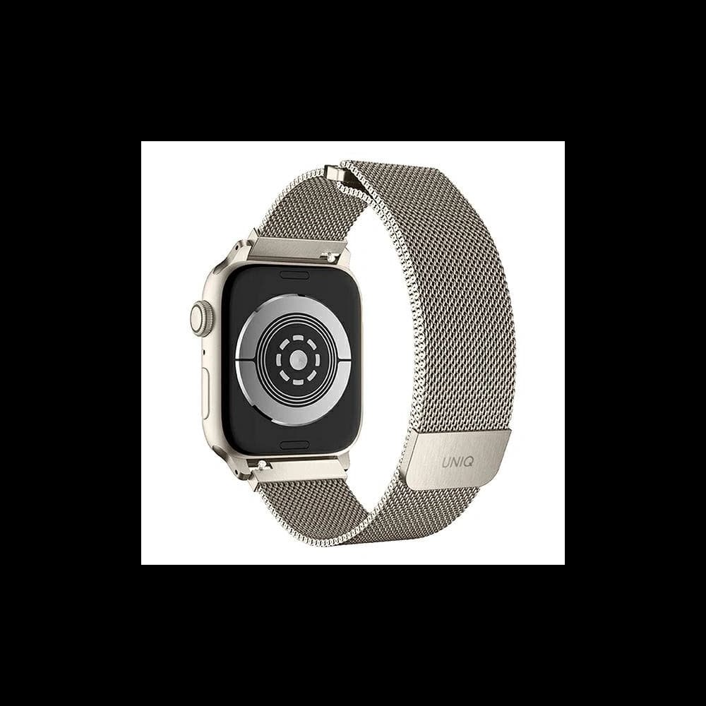 UNIQ Dante strap Apple Watch 4/5/6/7/SE/8/9/Ultra 44/45/49mm Stainless Steel starlight - 2