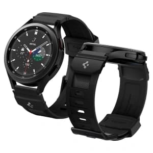 Spigen Rugged Band Samsung Galaxy Watch 4/Watch Active 2/Huawei Watch GT 2 42mm Matt Schwarz