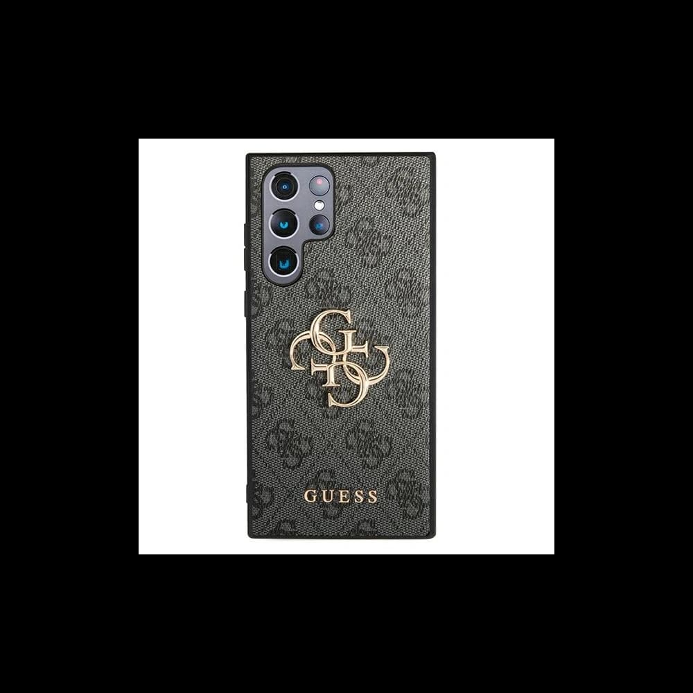 Etui Guess GUHCS22L4GMGGR Samsung Galaxy S22 Ultra šedý/grey hardcase 4G Big Metal Logo - 3