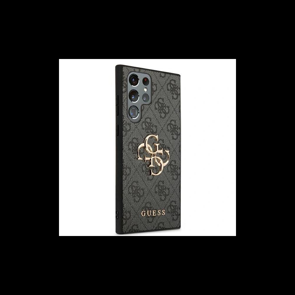 Etui Guess GUHCS22L4GMGGR Samsung Galaxy S22 Ultra šedý/grey hardcase 4G Big Metal Logo - 4