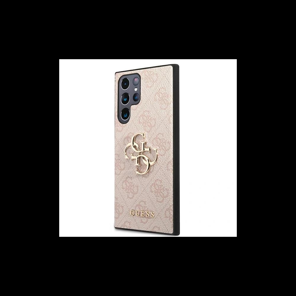 Etui Guess GUHCS22L4GMGPI Samsung Galaxy S22 Ultra różowy/pink hardcase 4G Big Metal Logo - 2