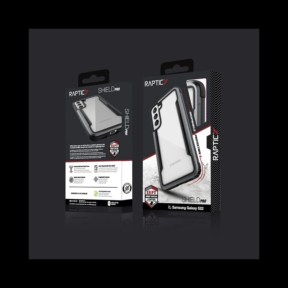 X-Doria Raptic Shield Pro Samsung Galaxy S22 (Anti-bacterial) (Black) - 7