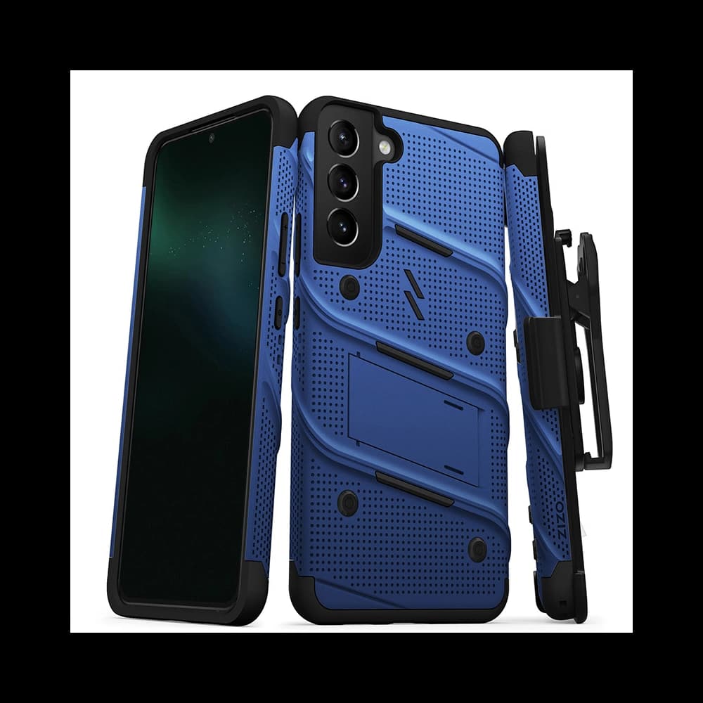 Etui ZIZO BOLT Series Samsung Galaxy S22+ Plus + szkło (niebieski) - 1