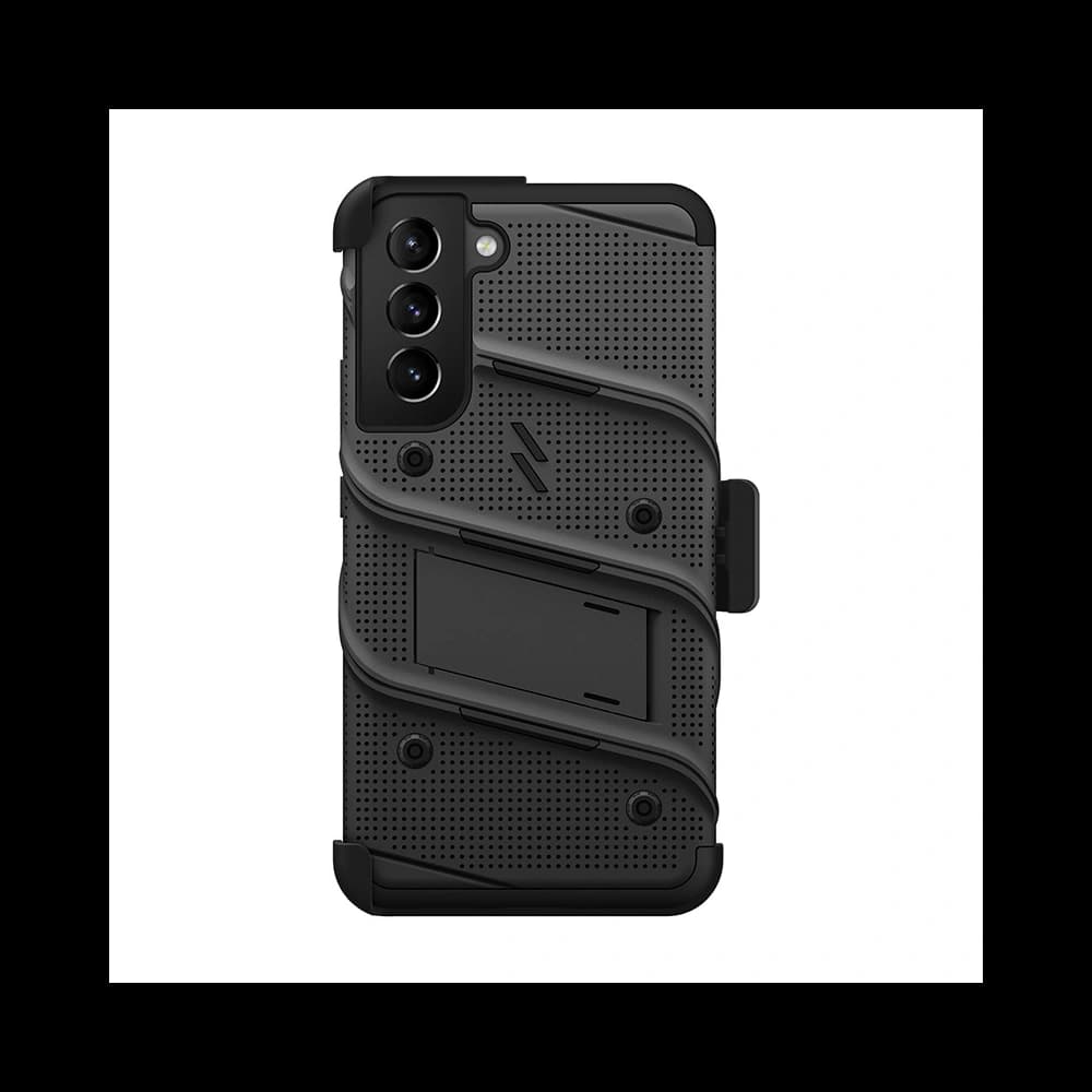 Case ZIZO BOLT Series Samsung Galaxy S22+ Plus + Glas (schwarz) - 2