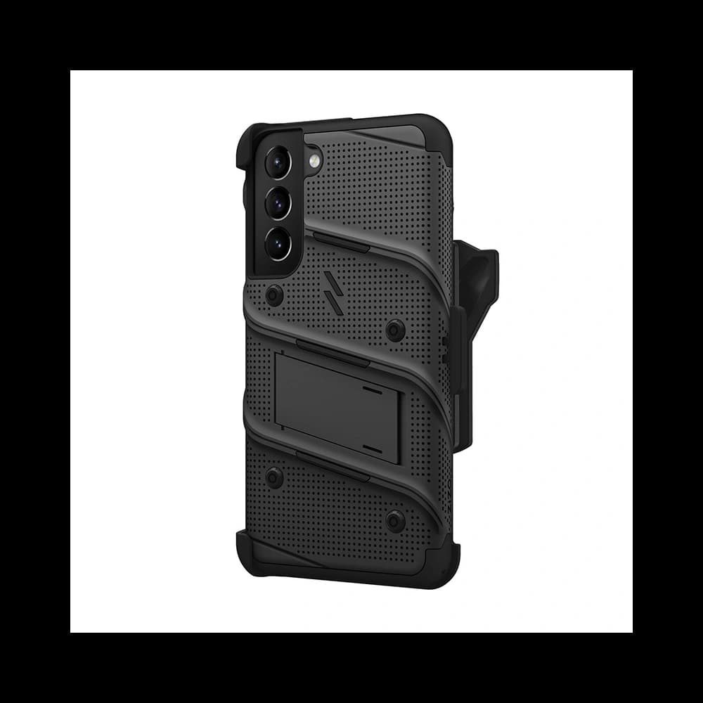 Case ZIZO BOLT Series Samsung Galaxy S22+ Plus + Glas (schwarz) - 3