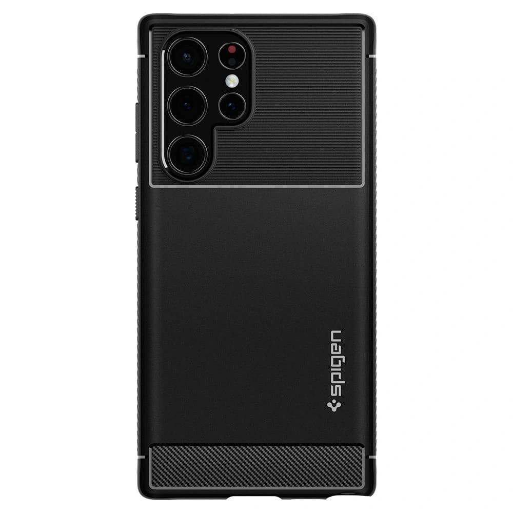 Etui Spigen Rugged Armor Samsung Galaxy S22 Ultra matná černá - 2