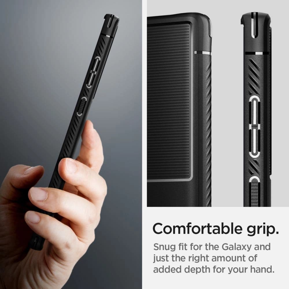 Etui Spigen Rugged Armor Samsung Galaxy S22 Ultra matná černá - 12