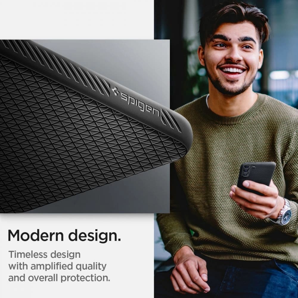 Etui Spigen Liquid Air Samsung Galaxy S22+ Plus Negru Mat - 13
