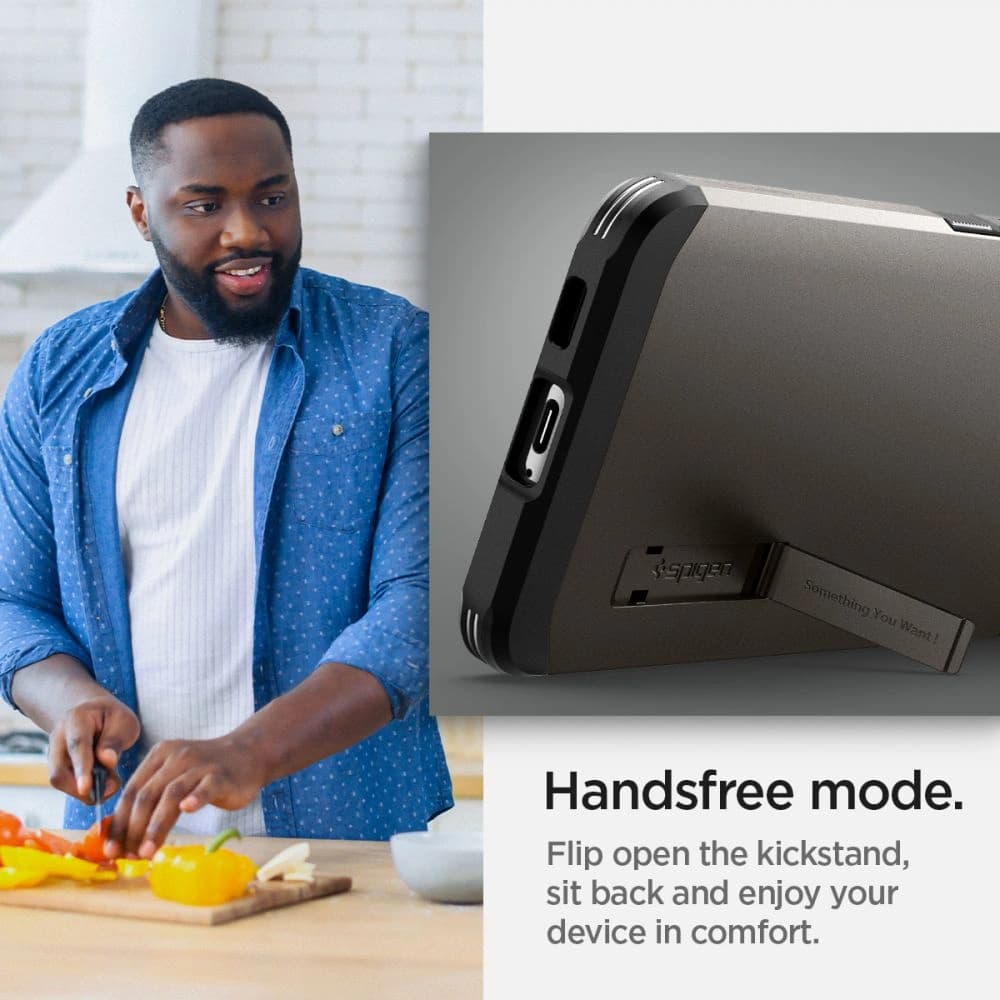 Etui Spigen Tough Armor Samsung Galaxy S22 Gunmetal - 13