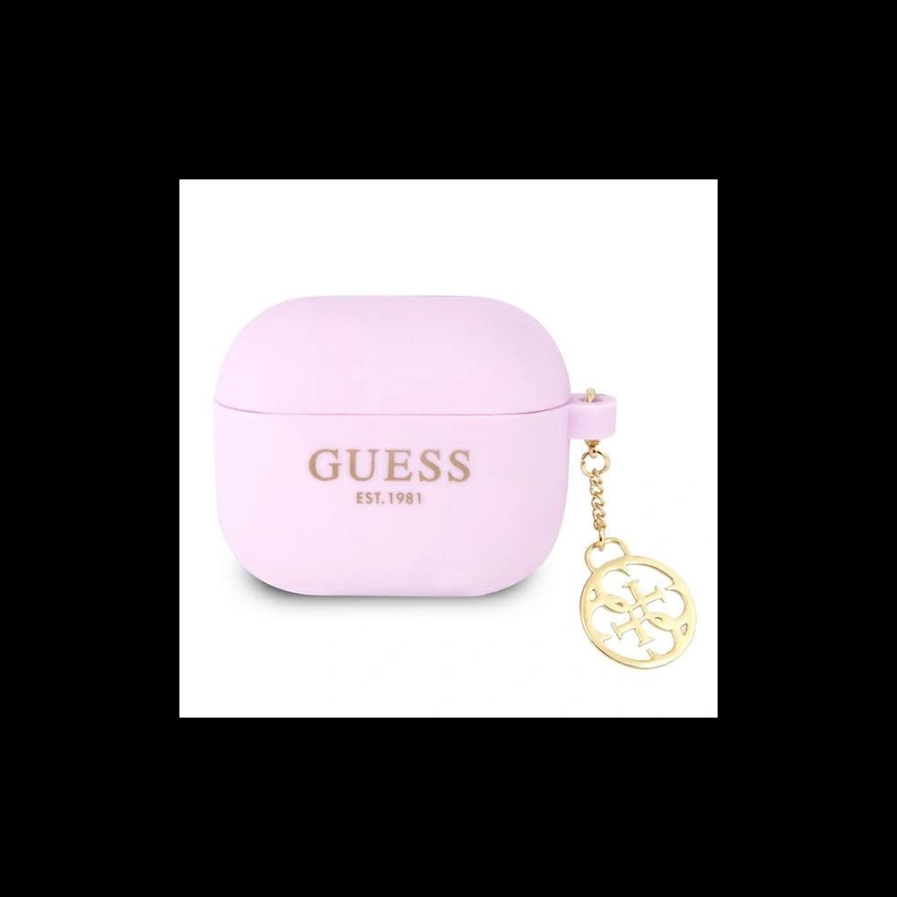 Etui Guess GUA3LSC4EU Apple AirPods 3 cover fioletowy/purple Charm Collection - 1
