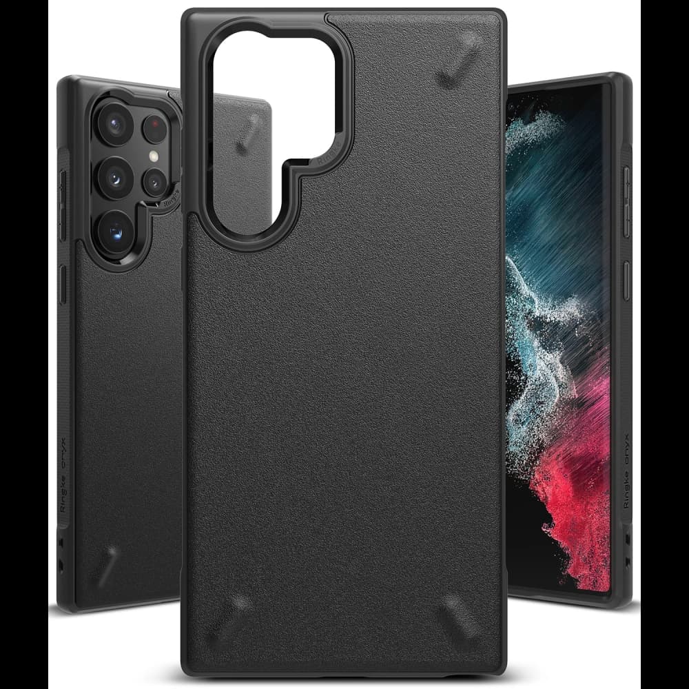 Case Ringke Onyx Samsung Galaxy S22 Ultra Schwarz - 2