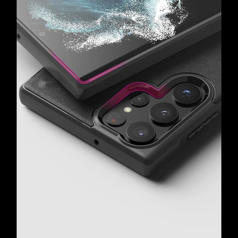 Case Ringke Onyx Samsung Galaxy S22 Ultra Schwarz - 4