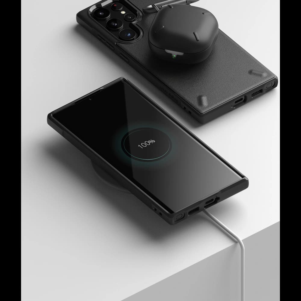 Case Ringke Onyx Samsung Galaxy S22 Ultra Schwarz - 7