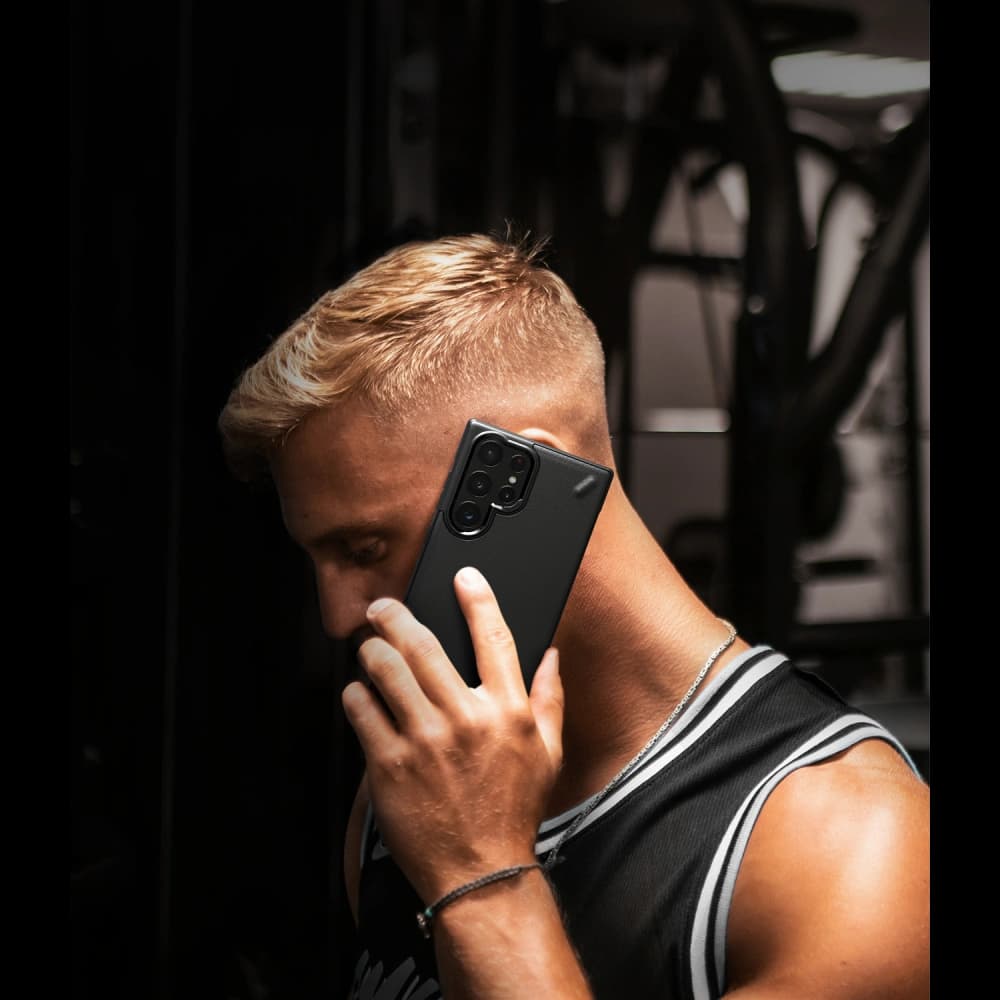 Case Ringke Onyx Samsung Galaxy S22 Ultra Schwarz - 9