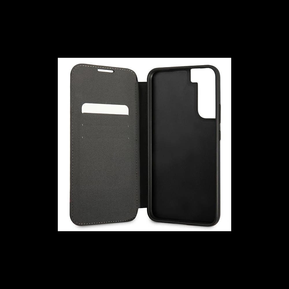 Etui BMW BMBKS22STRTBK Samsung Galaxy S22 negru/black husa M Collection Triangles - 6