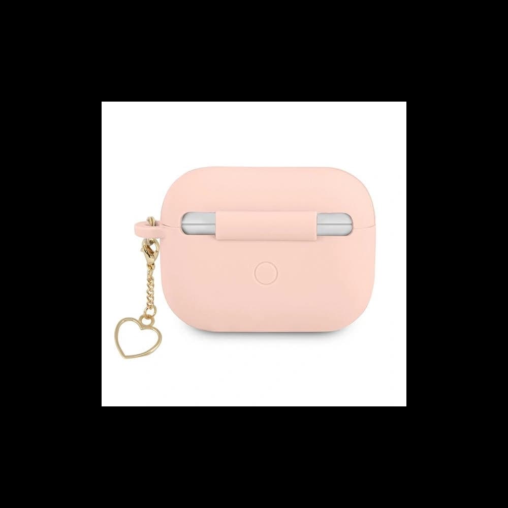 Etui Guess GUAPLSCHSP Apple AirPods Pro różowy/pink Silicone Charm Heart Collection - 2