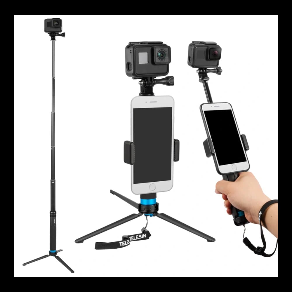 Selfie stick / statyw Telesin do kamer sportowych (GP-MNP-090-S) - 1