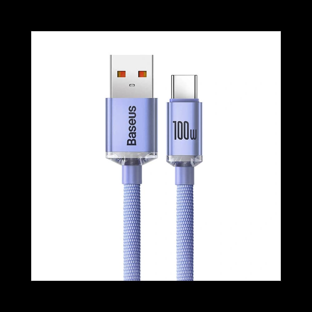 Baseus Crystal cable USB to USB-C, 100W, 2m (purple) - 6