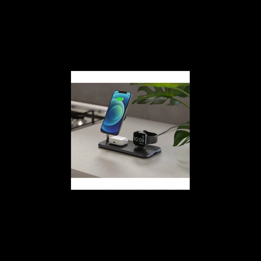 ZENS Aluminium Magnetic + Watch 4in1 Wireless Charger 20W MagSafe (black) - 3
