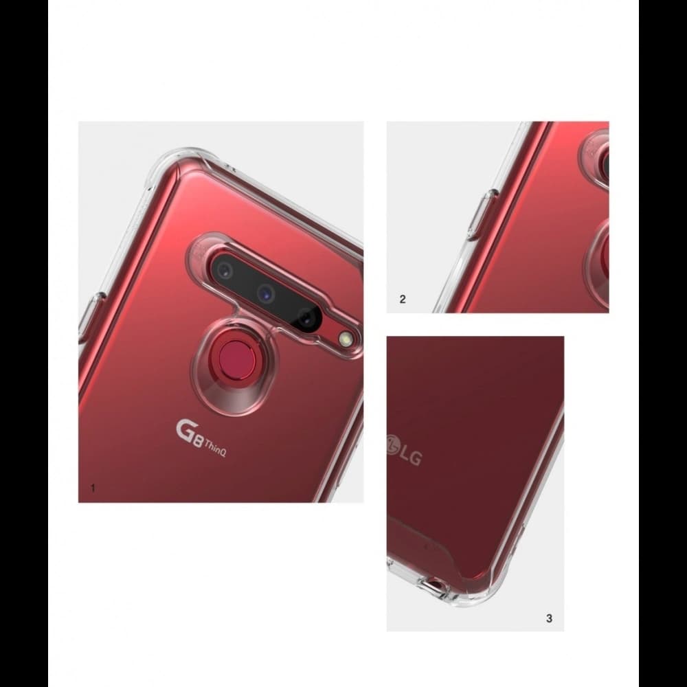 Etui Ringke Fusion LG G8 ThinQ Füstös Fekete - 3