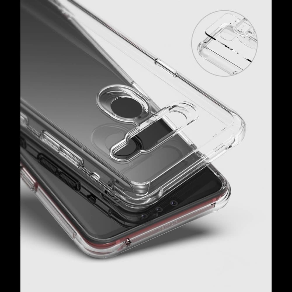 Etui Ringke Fusion LG G8 ThinQ Füstös Fekete - 4