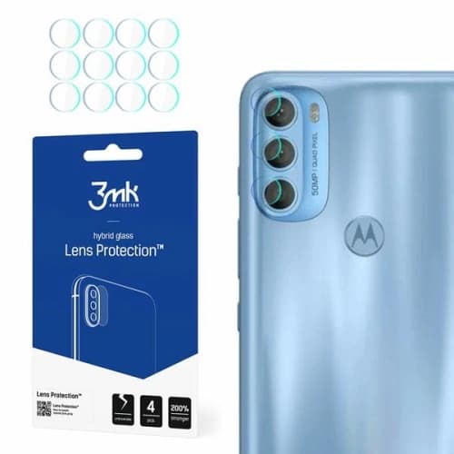 Hybridglas für die Kameraobjektiv 3MK Lens Protection Motorola Moto G71 5G [4 PACK]