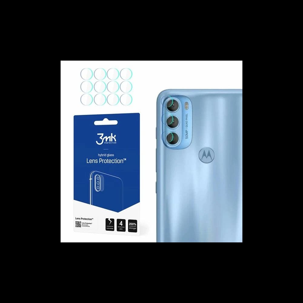 Hybridní sklo na objektiv fotoaparátu 3MK Lens Protection Motorola Moto G71 5G [4 PACK] - 1
