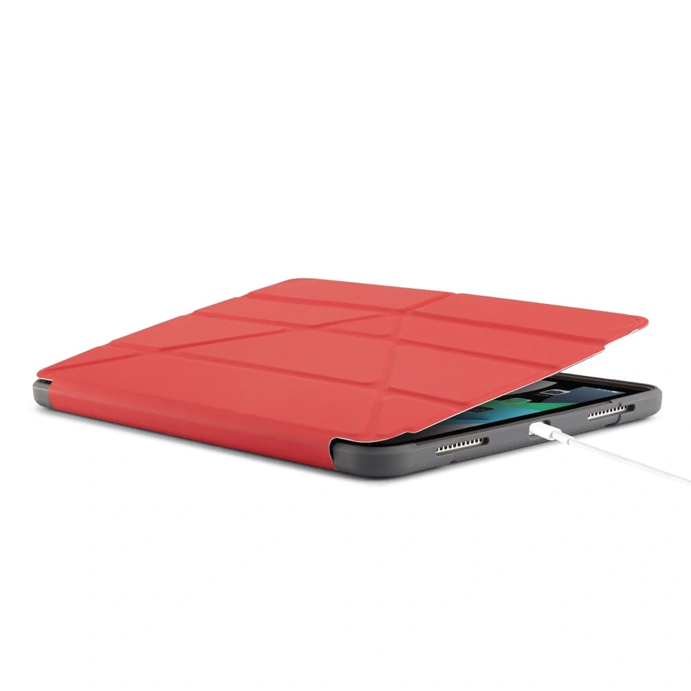 Etui Pipetto Origami Apple iPad Air 10.9 2020/2022 (a 4-a și a 5-a generație) / iPad Air 11 2024 (a 6-a generație) (roșu) - 4