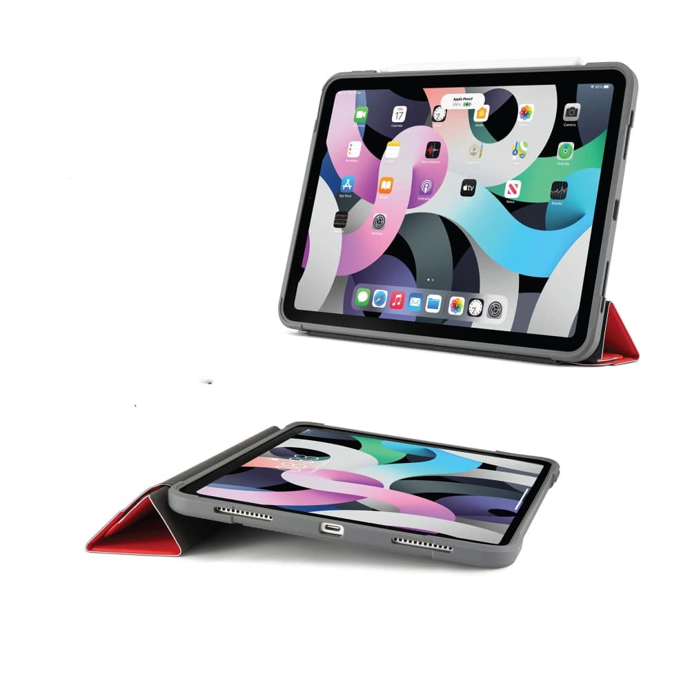 Etui Pipetto Origami Apple iPad Air 10.9 2020/2022 (a 4-a și a 5-a generație) / iPad Air 11 2024 (a 6-a generație) (roșu) - 6