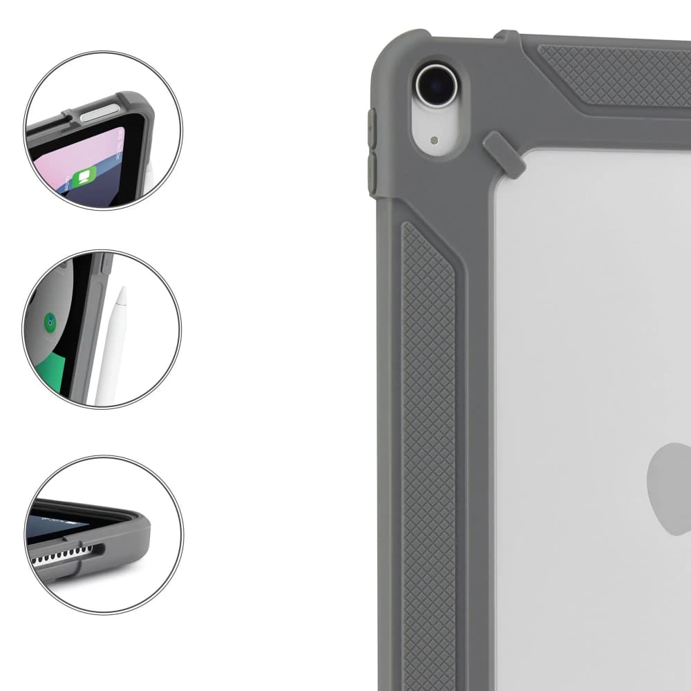 Etui Pipetto Origami Apple iPad Air 10.9 2020/2022 (a 4-a și a 5-a generație) / iPad Air 11 2024 (a 6-a generație) (roșu) - 7