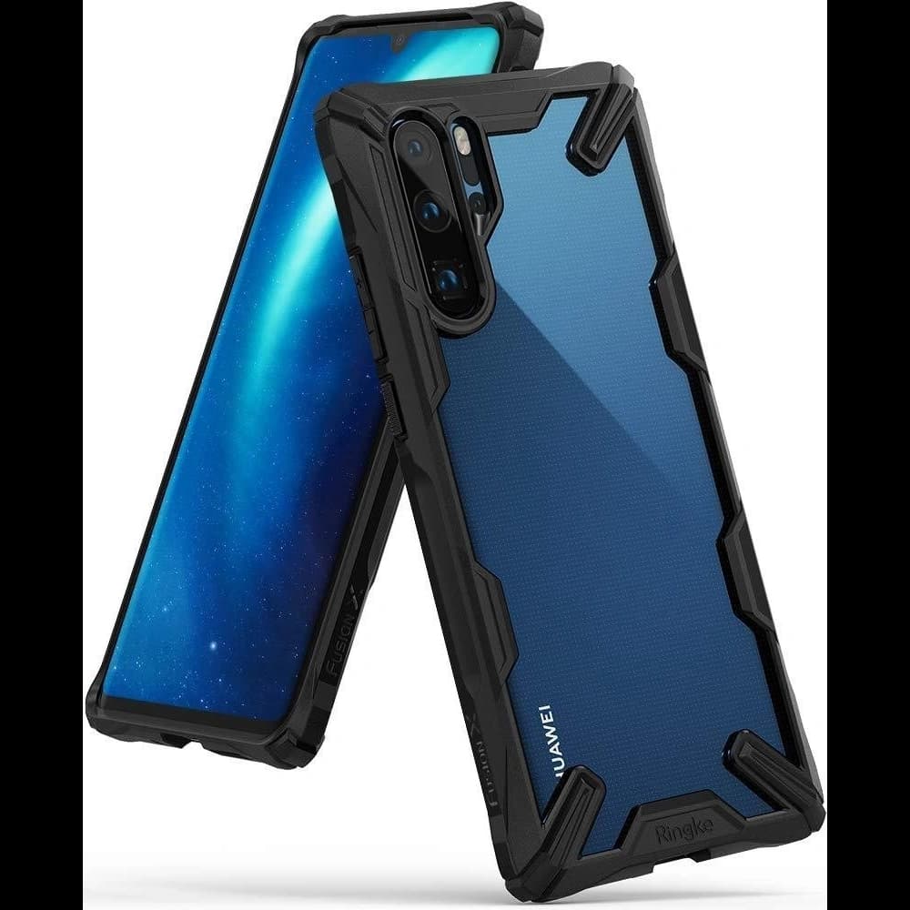 Case Ringke Fusion-X Huawei P30 Pro Schwarz - 1