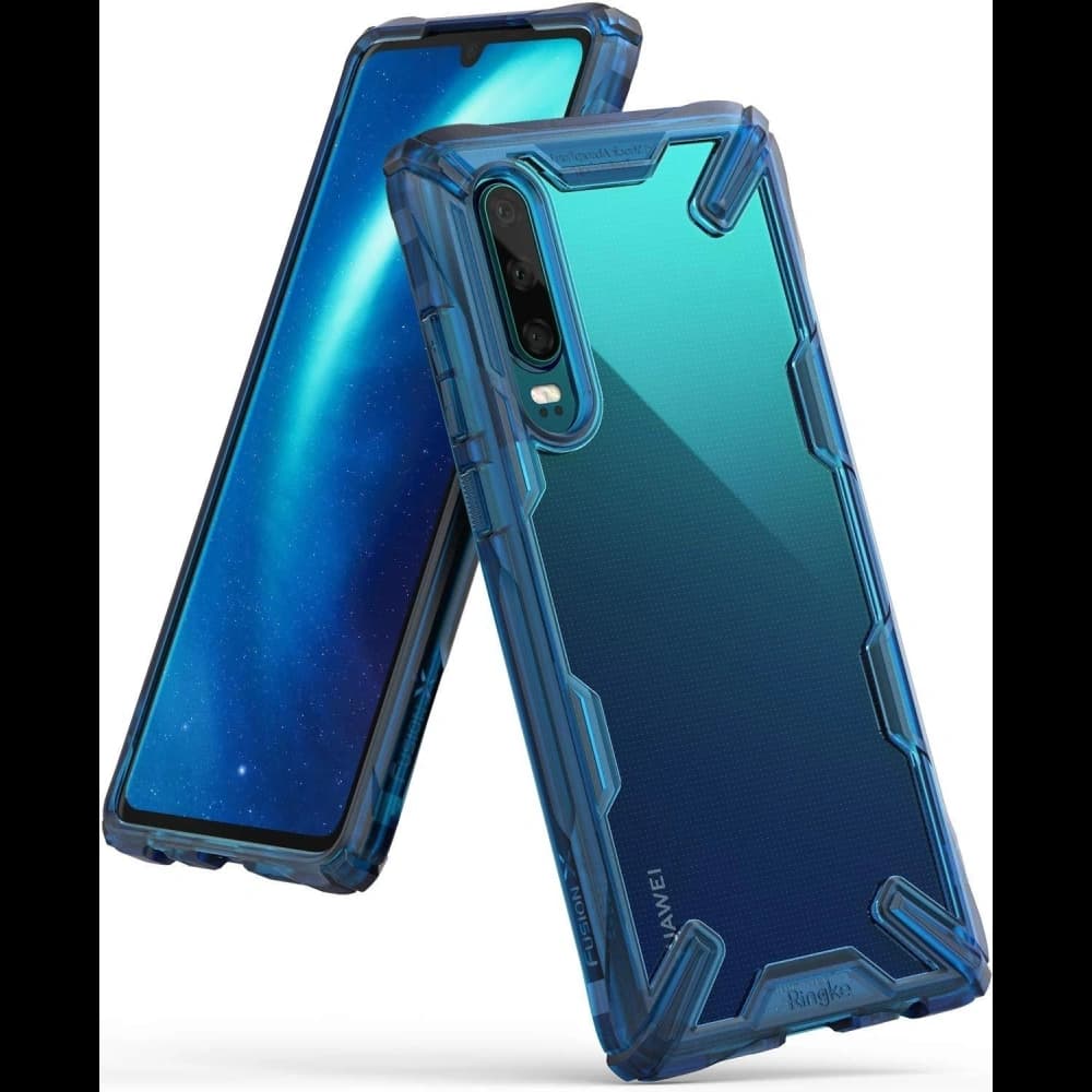 Case Ringke Fusion-X Huawei P30 Space Blue - 1