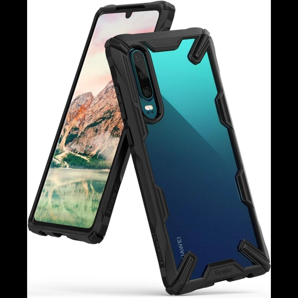 Case Ringke Fusion-X Huawei P30 Schwarz - 1