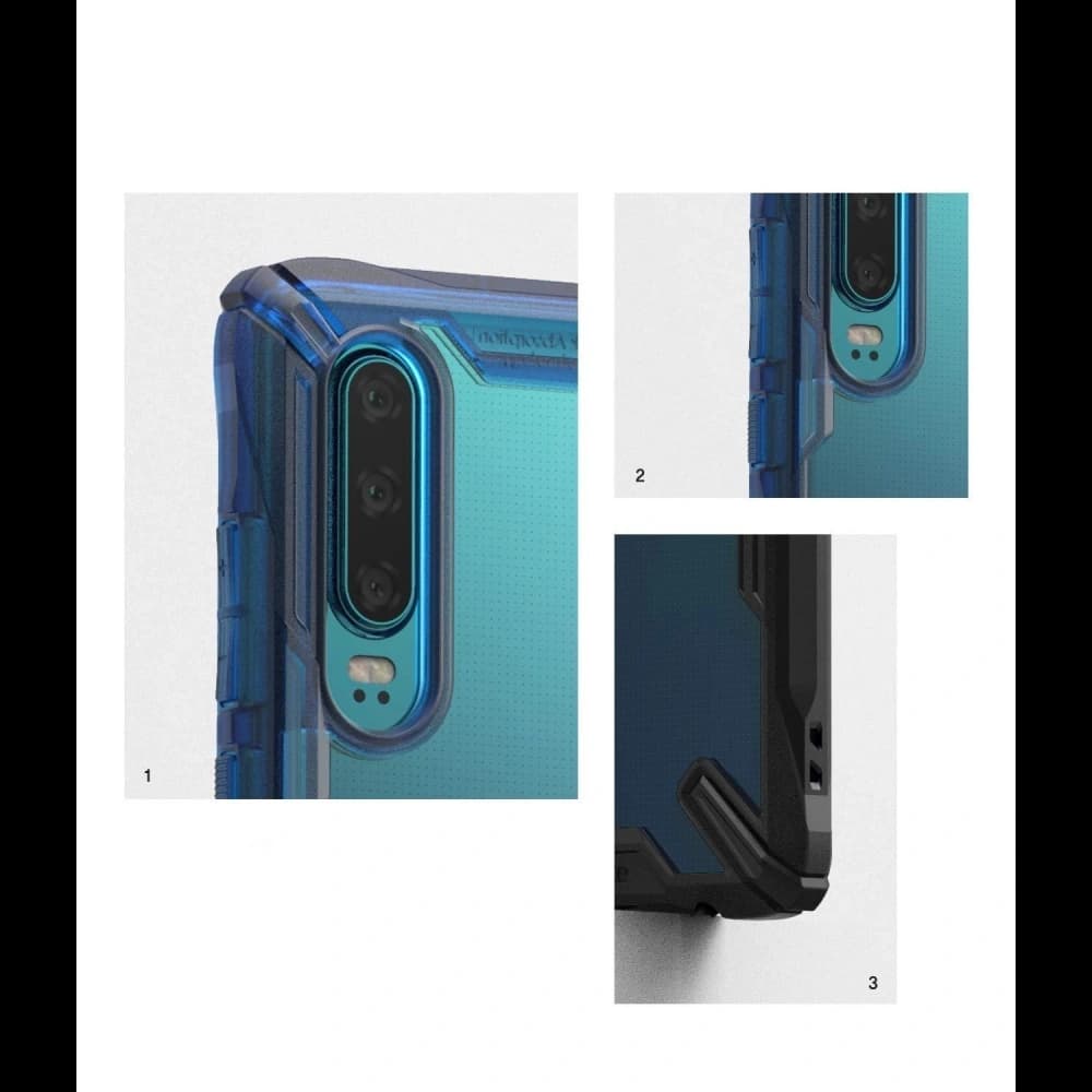 Case Ringke Fusion-X Huawei P30 Schwarz - 3