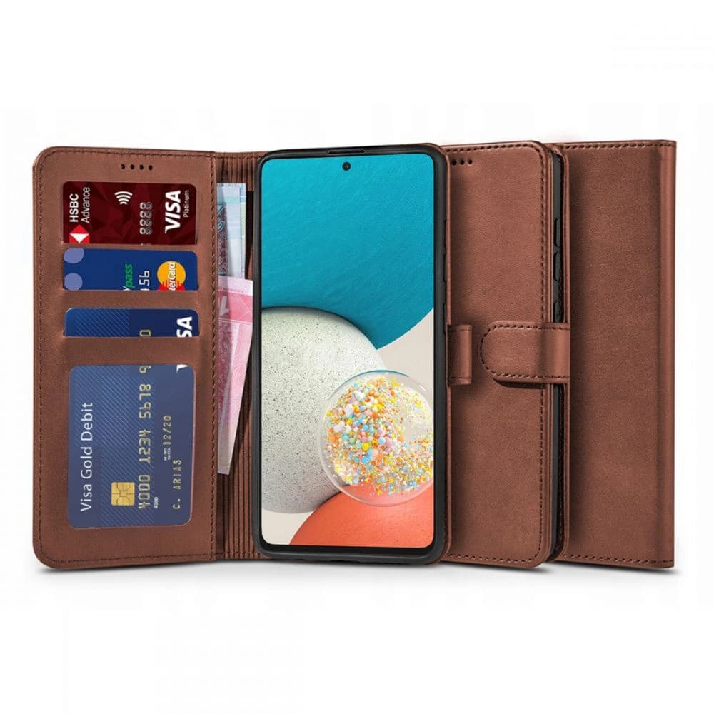 Etui Tech-Protect Wallet Samsung Galaxy A53 5G Hnědé - 1