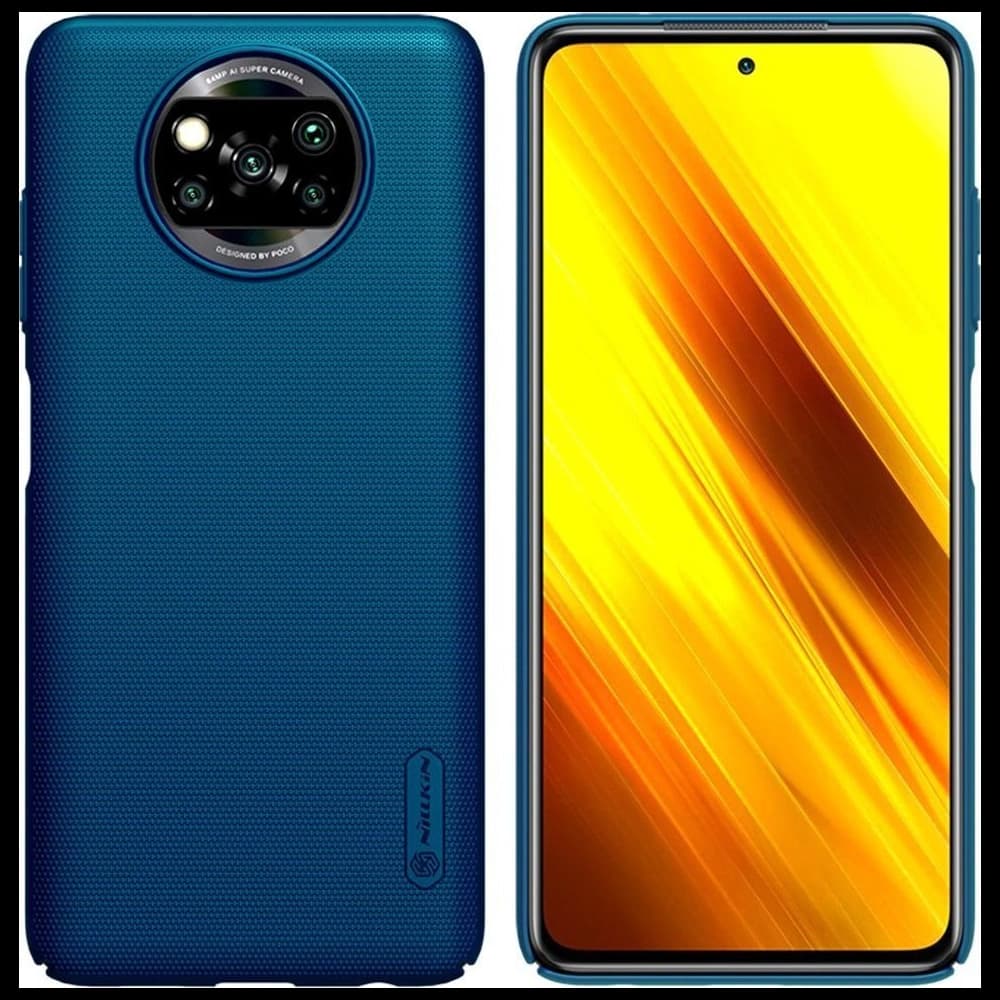 Case Nillkin Super Shield POCO X3 Pro Pfauenblau - 1