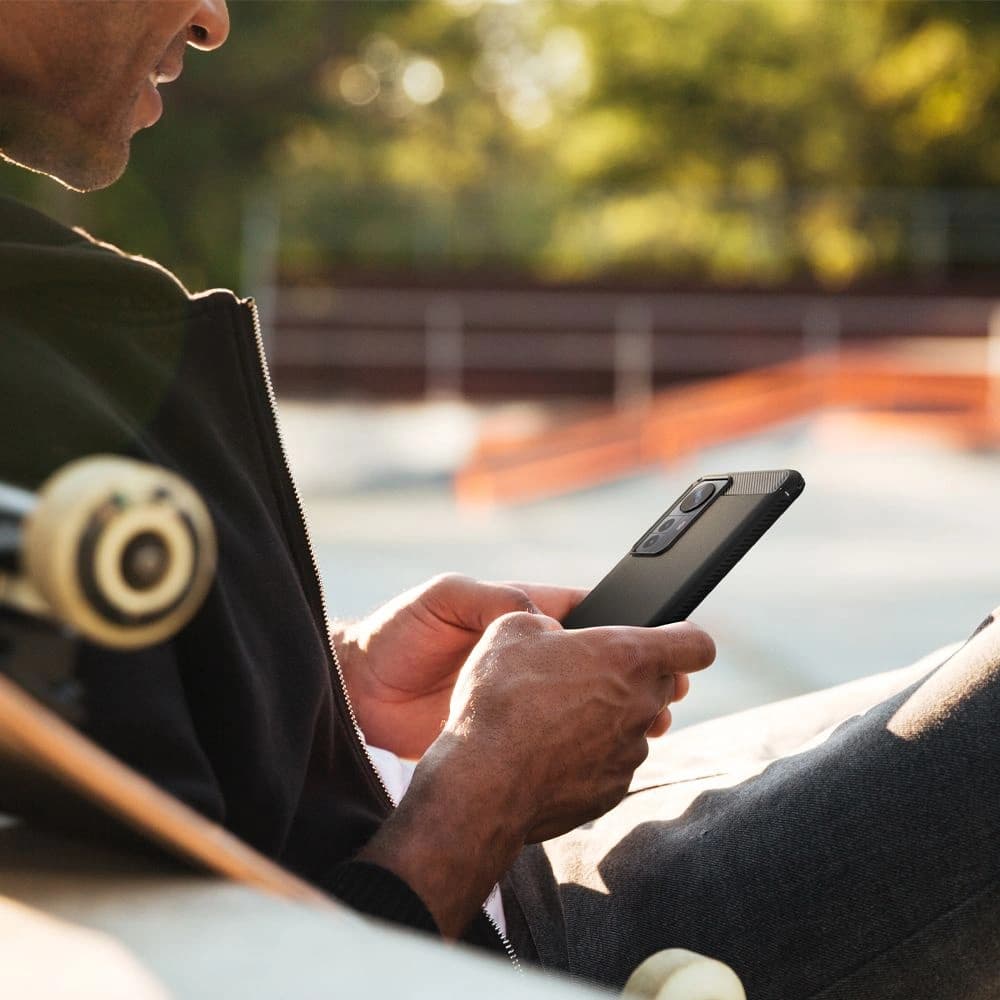 Etui Spigen Rugged Armor Xiaomi 12 Pro Matt Fekete - 8