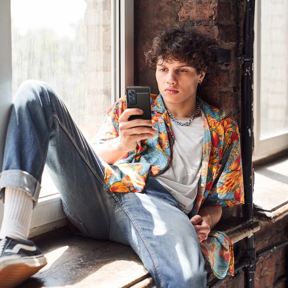 Case Spigen Rugged Armor Xiaomi 12/12X Matt Schwarz - 10