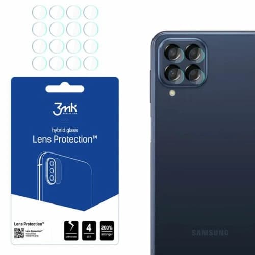 Hybridglas für die Kameraobjektiv 3MK Lens Protection Samsung Galaxy M33 [4 PACK]