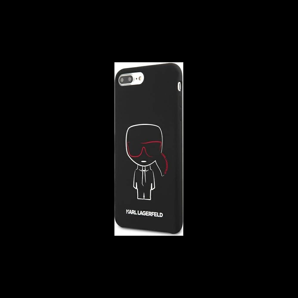 Karl Lagerfeld KLHCI8LSLKCBK Apple iPhone 8/7 Plus hardcase black Silicone Karl Iconic - 2