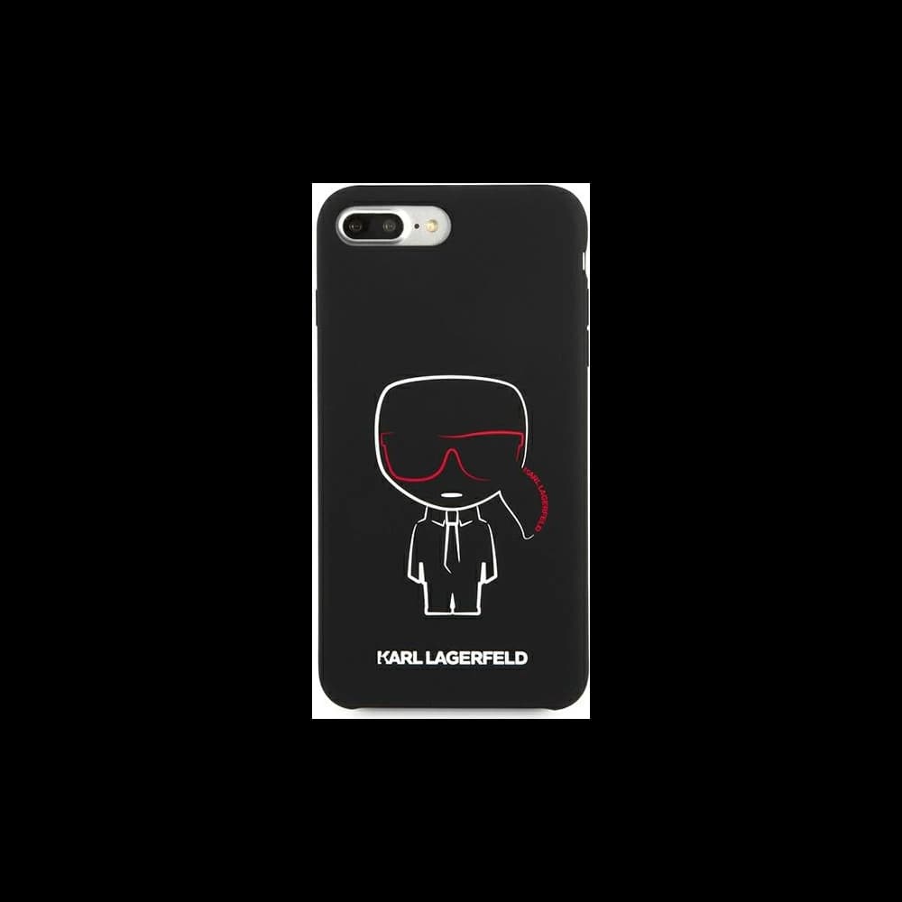 Karl Lagerfeld KLHCI8LSLKCBK Apple iPhone 8/7 Plus hardcase black Silicone Karl Iconic - 3