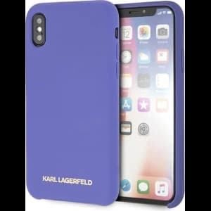 Karl Lagerfeld KLHCPXSLVOG Apple iPhone XS/X hardcase violet Silicone