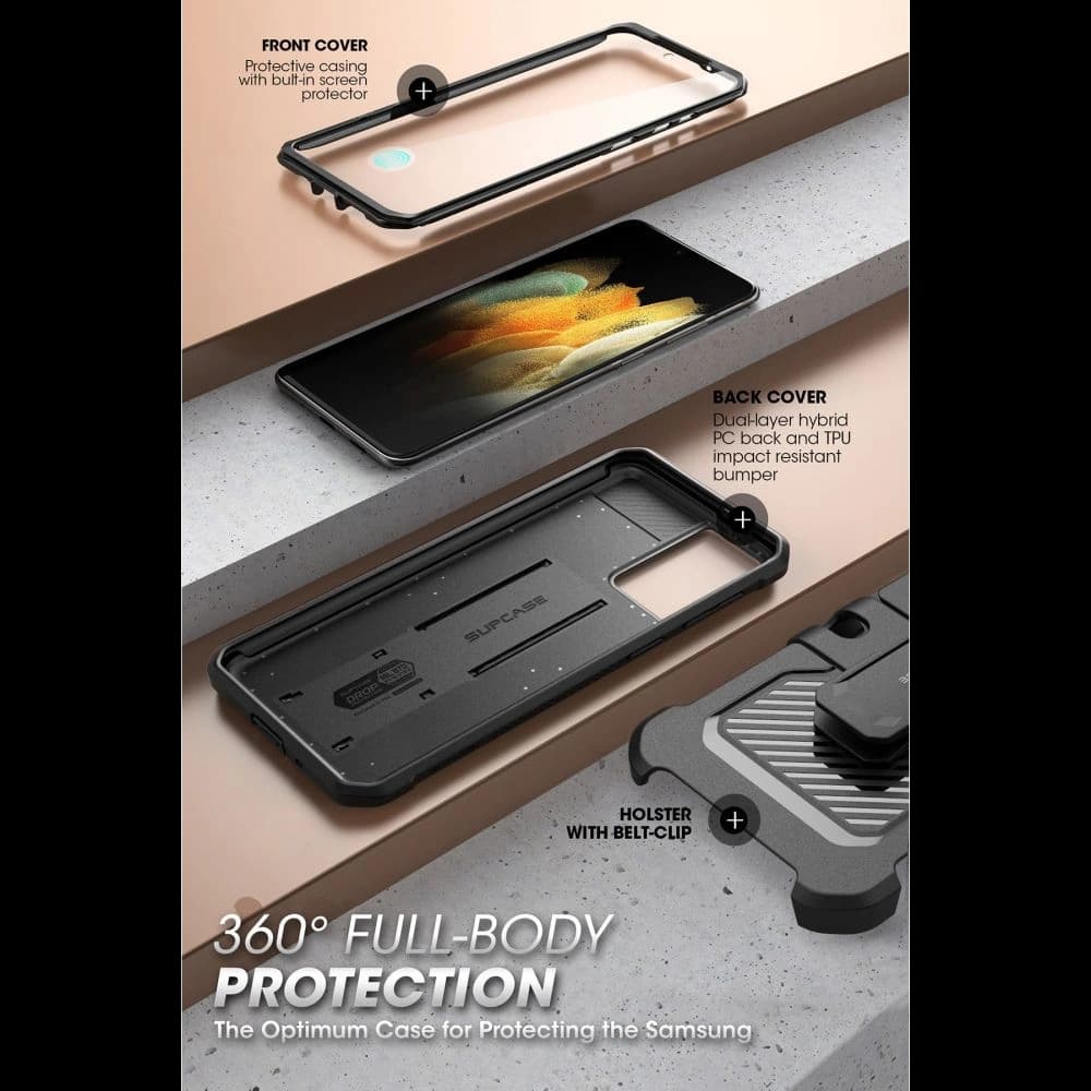 Etui Supcase Unicorn Beetle Pro Samsung Galaxy S21 FE Black - 6