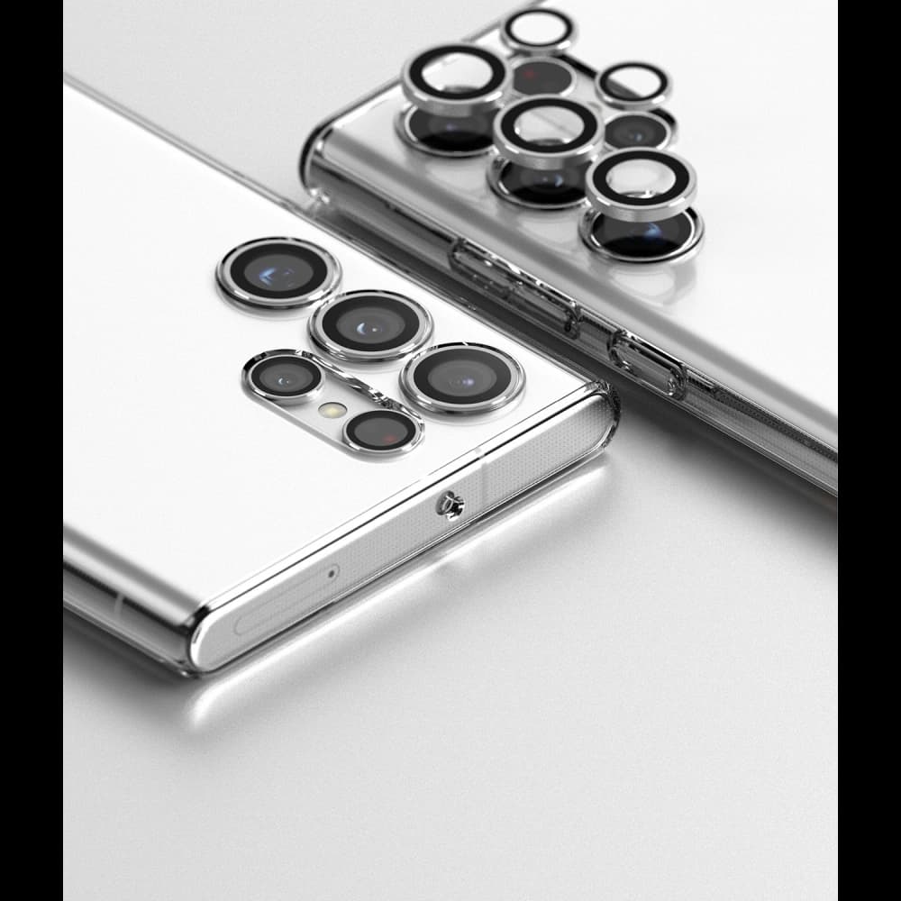Edzett üveg Ringke fényképezőgép lencse keret üveg Samsung Galaxy S22 Ultra Fekete - 9
