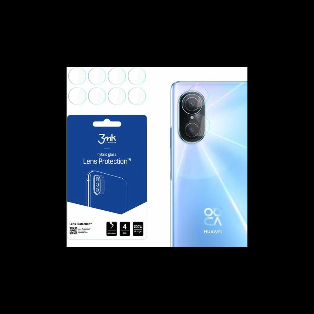 Hybridglas für die Kameraobjektiv 3MK Lens Protection Huawei Nova 9 SE [4 PACK] - 1