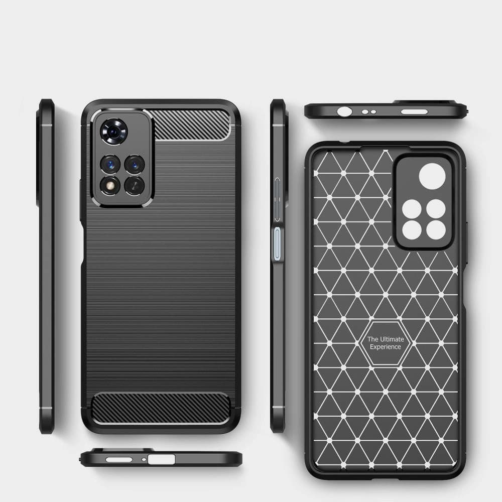 Tech-Protect TPUCarbon Redmi Note 11 Pro+ Plus 5G Black - 2