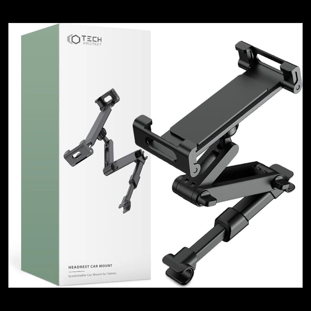 Uchwyt na zagłówek Tech-Protect Stretchable Headrest Car Mount Černý - 1